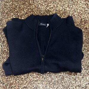 Navy blue zip up sweater jacket size 16/xxl children’s place